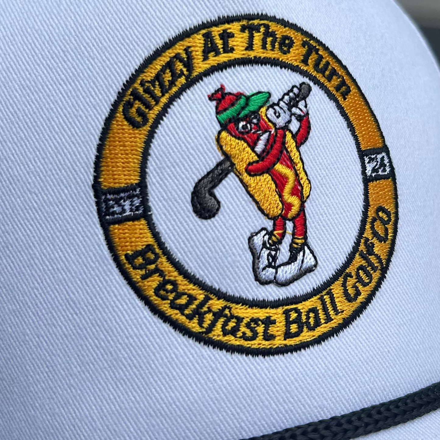 hot dog embroidered hat