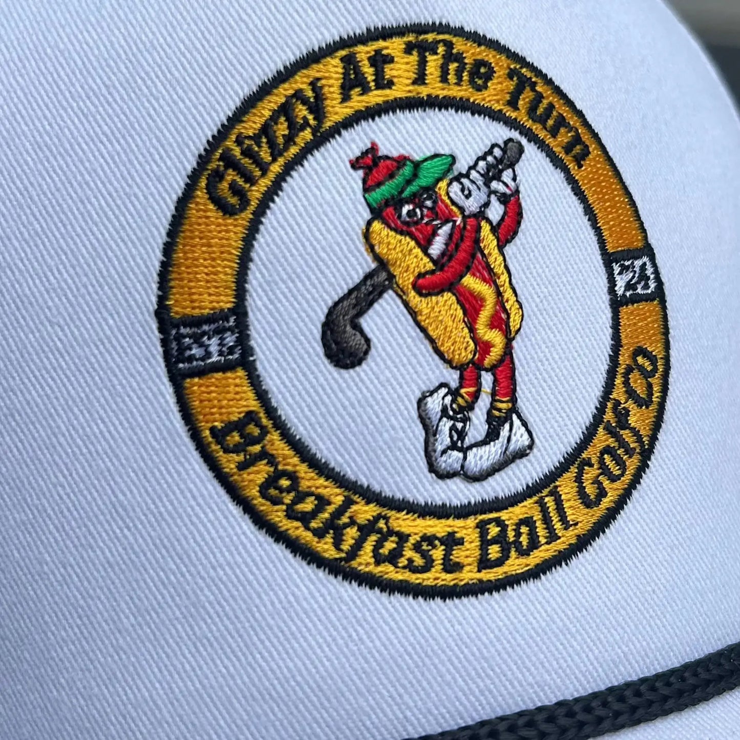 hot dog embroidered hat