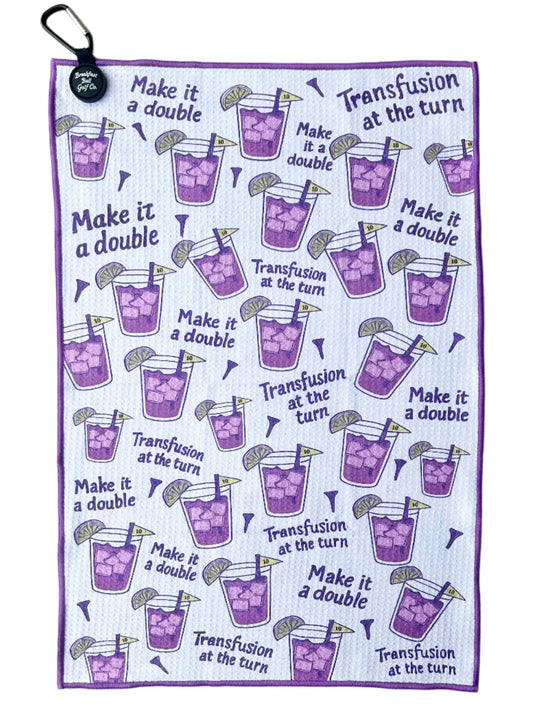 transfusion golf towel