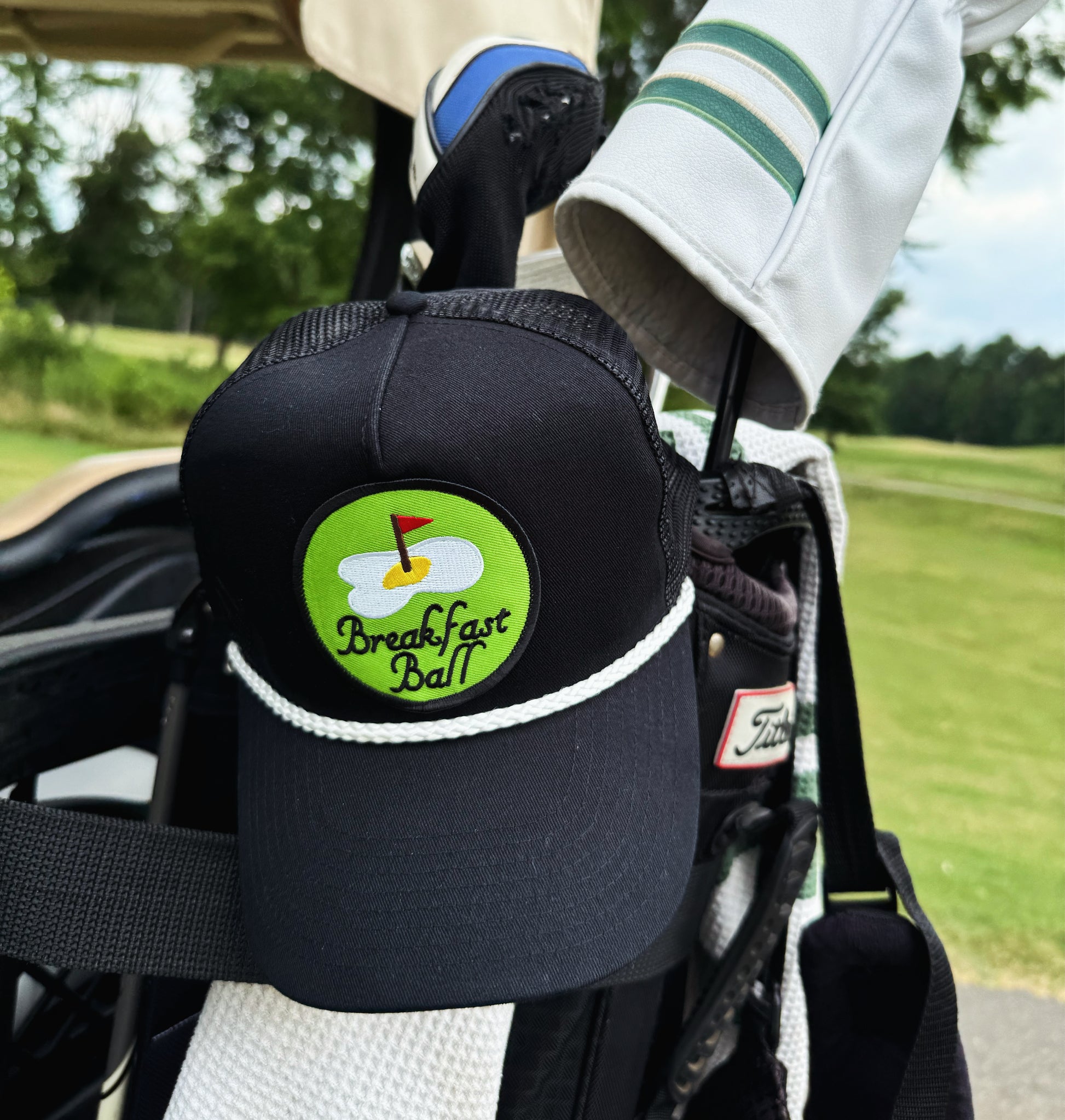 Golf Hat on Golf Bag