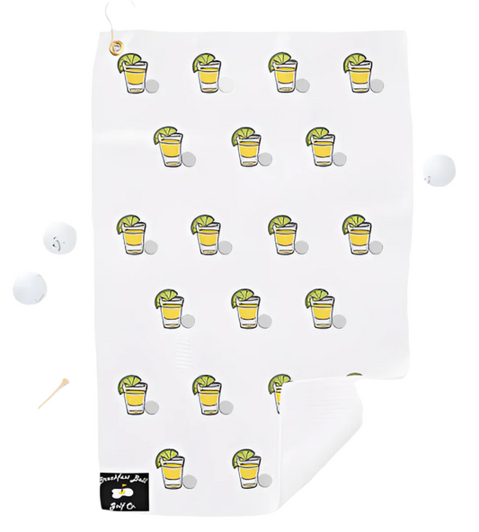 tequila funny golf towel