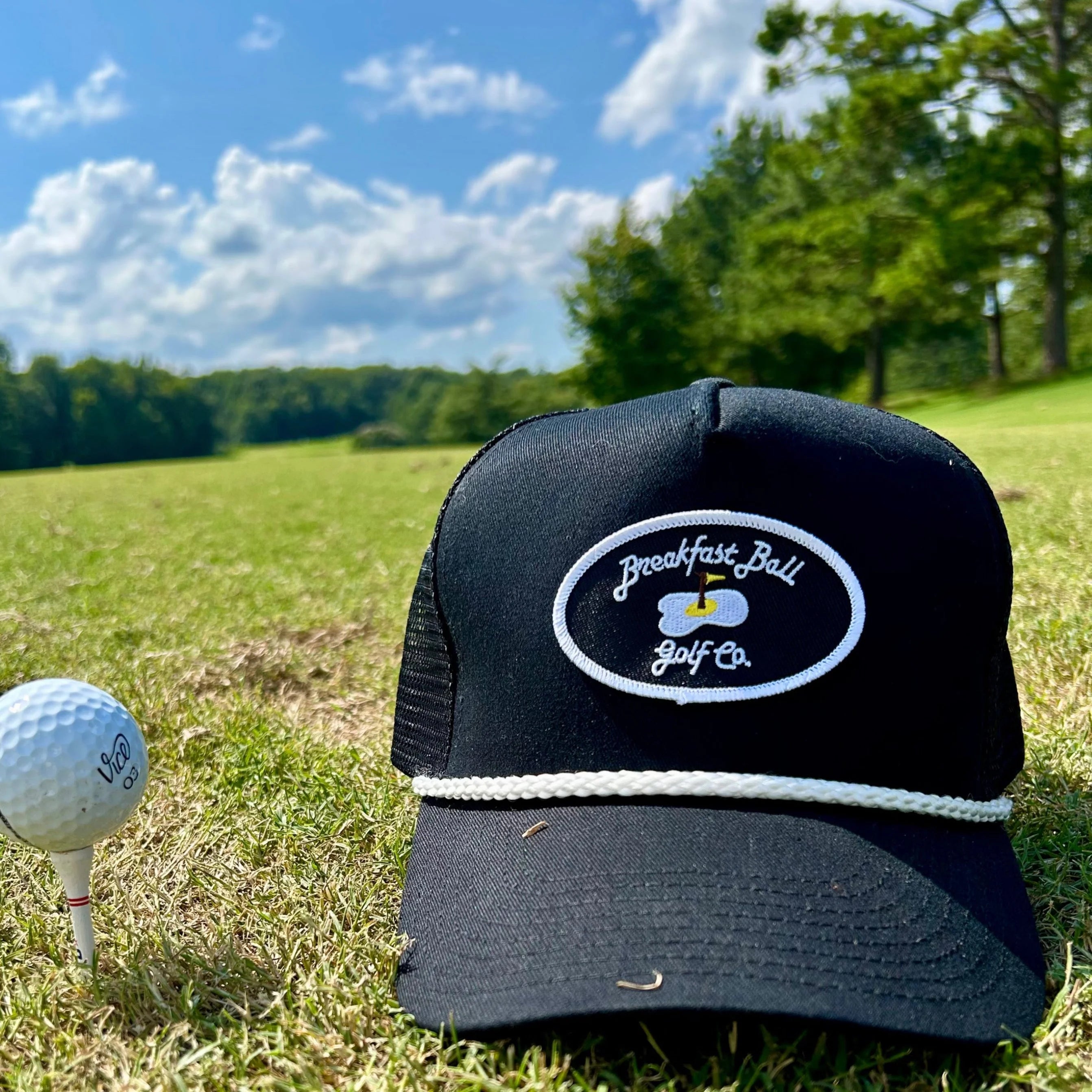 breakfast ball golf co rope hat