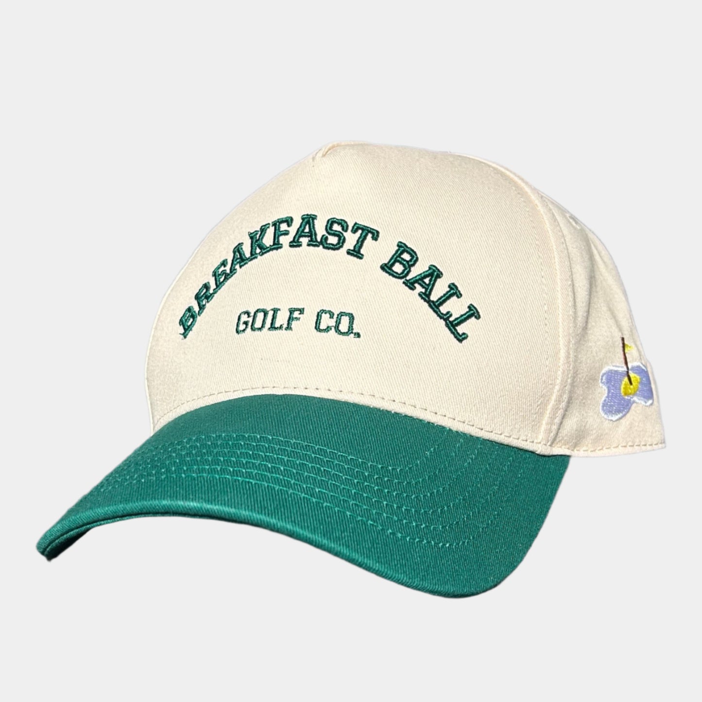 breakfast ball green golf hat