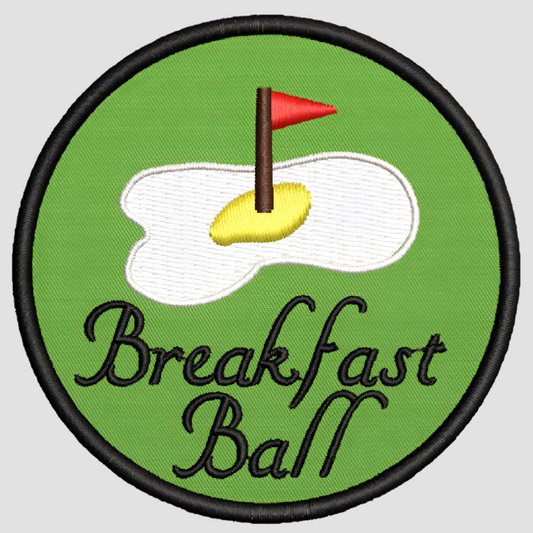 breakfast ball embroidered patch