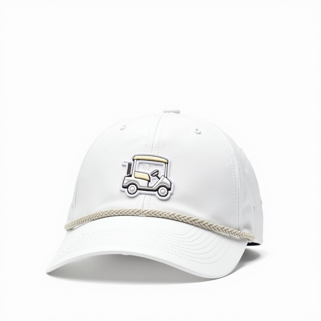 Cart Girl White Golf Rope Hat