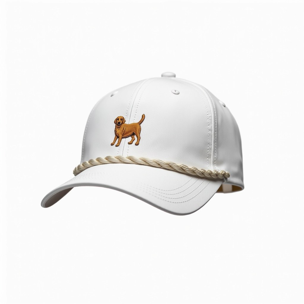 Good Boy White Golf Rope Hat