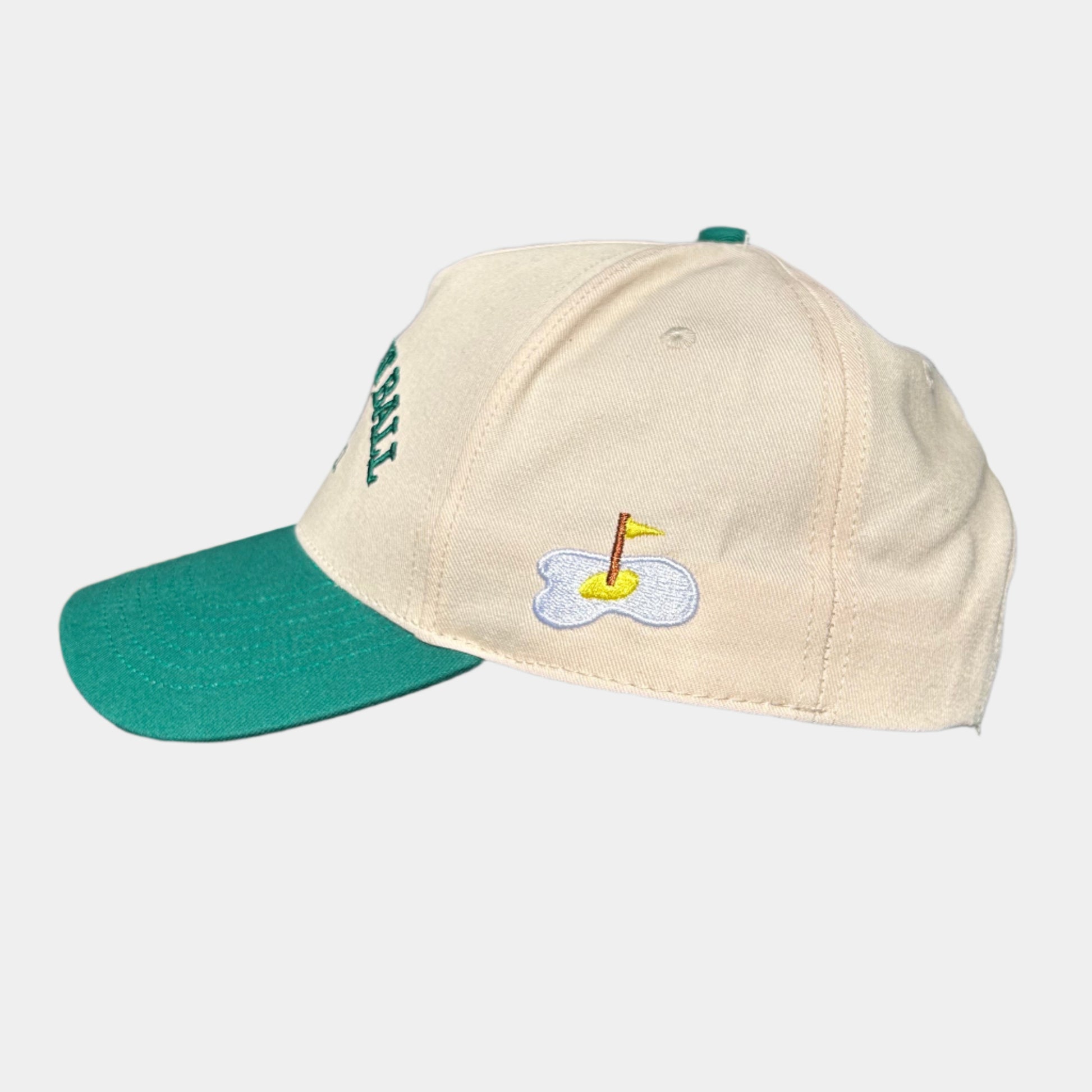 green snapback golf hat