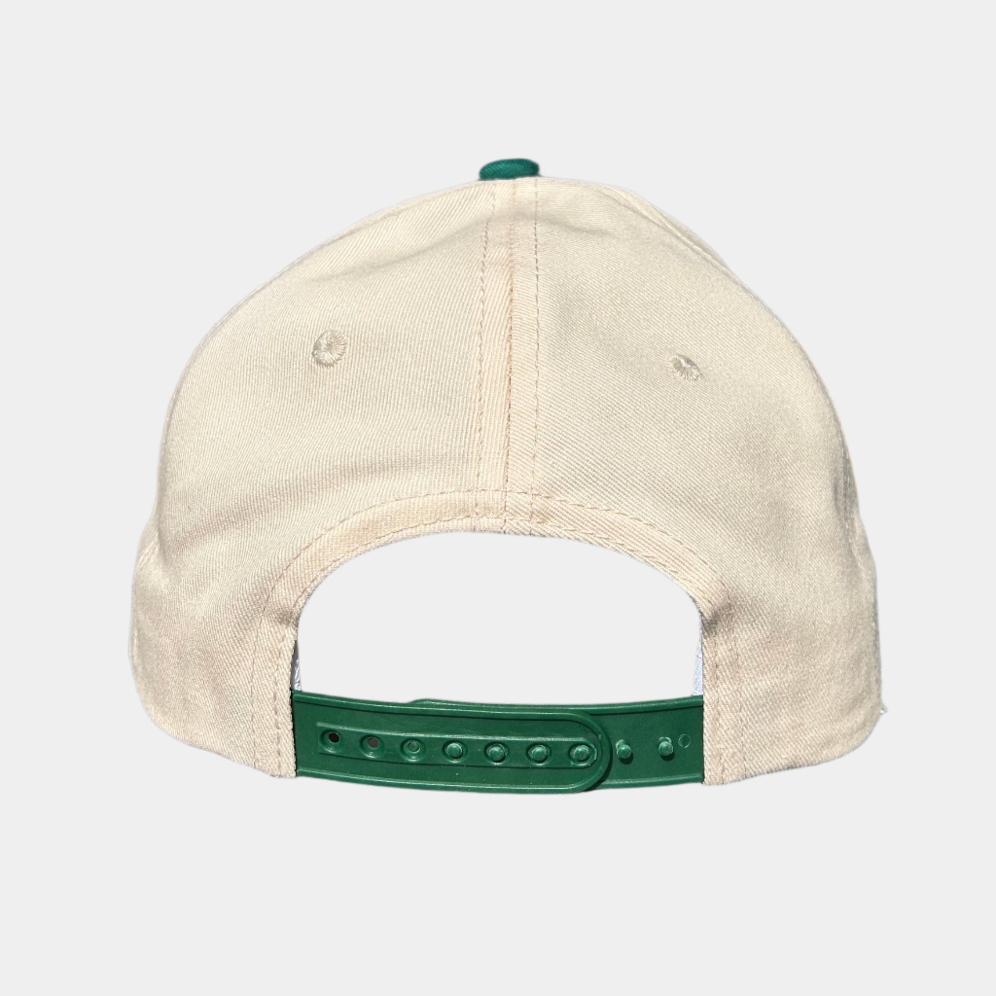 green snapback hat