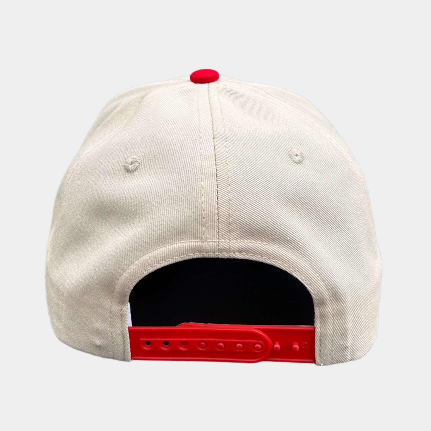 snapback golf hat red