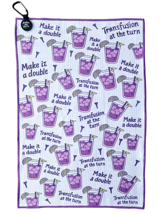 transfusion waffle golf towel