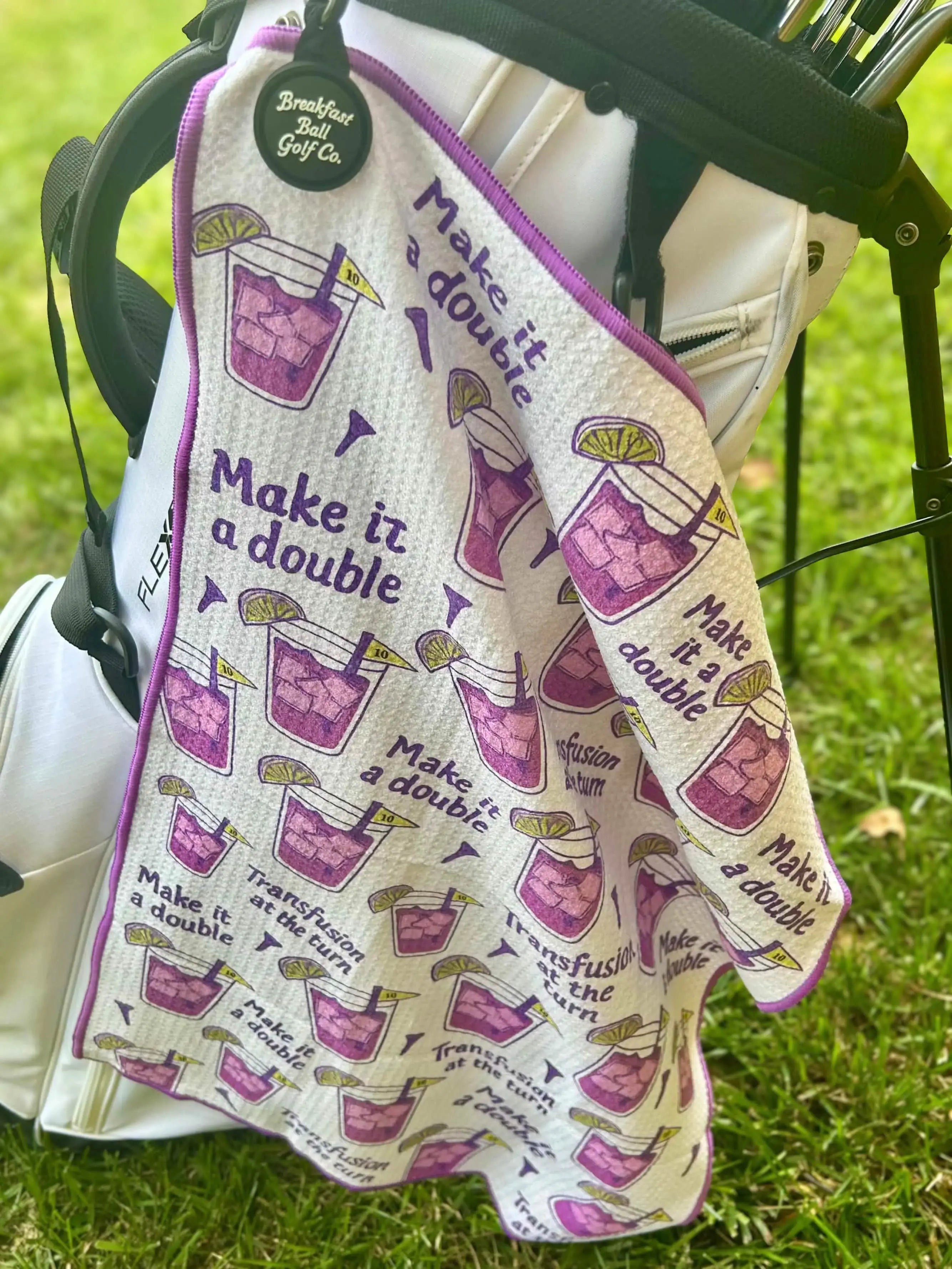 magnetic golf towel transfusion design