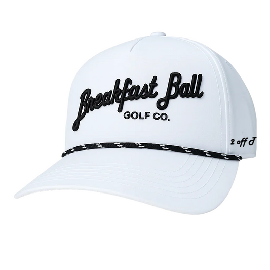 white golf rope hat